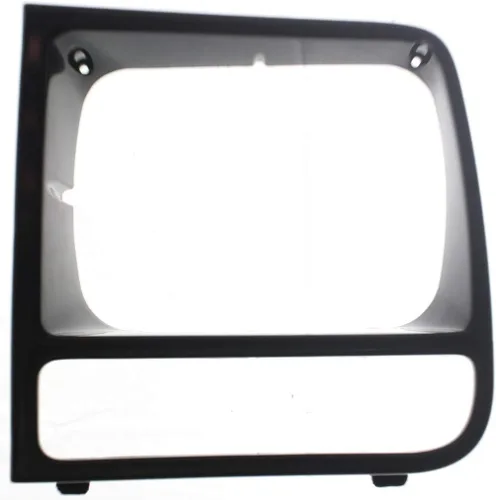 Miniatura 5 de Para Jeep Cherokee 1998 1999 2000 2001 Bisel de faro delantero lado del conductor Negro brillante Modelos limitados/clásicos Reemplazo