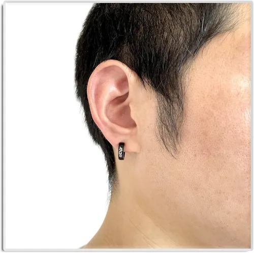 Miniatura 6 de Xusamss Punk - Pendientes de aro de acero inoxidable