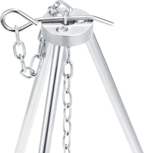 Miniatura 2 de Solo Stove Trípode accesorios de campamento, trípode compacto y ligero de aluminio con cadena ajustable para colgar, perfecto para estufa portátil