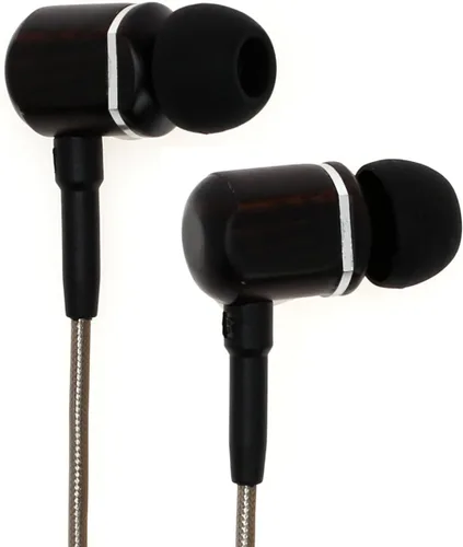 Symphonized MTRX 2.0 - Auriculares intrauditivos de madera con micrófono y control de volumen, aislamiento de ruido, auriculares con cable para