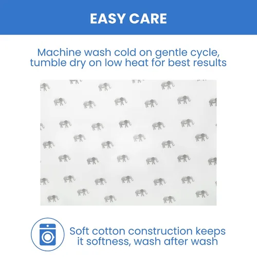 Miniatura 8 de Delta Children babyGap TrueSleep - Sábanas ajustables para cuna y niños pequeños (paquete de 2 unidades), diseño de amigos de safari (paquete de 2)