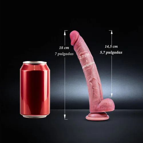 Miniatura 4 de Consolador Realista de Silicona de 7 Pulgadas para Principiantes Ultra Delgado y Fino con Ventosa, Consolador Anal de Pene Suave Pequeño y Lindo