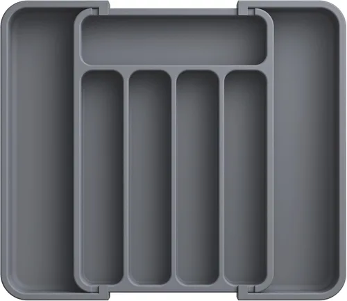 Miniatura 10 de Aujen Organizador de cubiertos – Organizador de cajones de cocina expandible, organizador de utensilios ajustable, bandeja de cubiertos