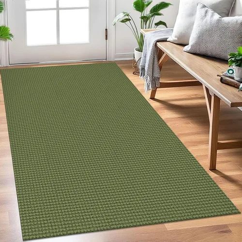 Miniatura 17 de EARTHALL Alfombra de pasillo 3x14 pies, alfombras lavables extra largas para pasillos, tejidas, antideslizante, alfombra trenzada para entrada