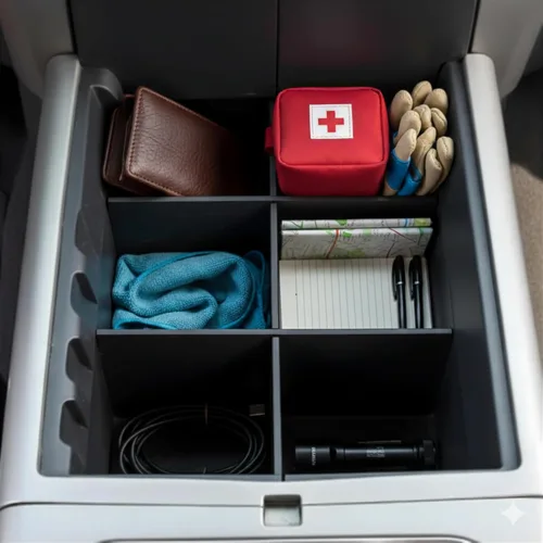Miniatura 3 de Vehicle OCD - Organizador de consola central para Ford F150 (2004-2008) (solo cambio de piso con asiento de cubo) - Fabricado en Estados Unidos