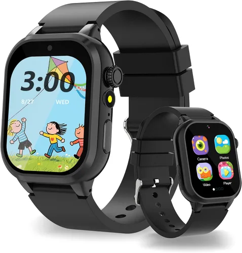 Miniatura 9 de Reloj inteligente para adolescentes y niños, 1.8 pulgadas IP68 para niños y niñas, seguimiento de actividad física, uso dual independiente