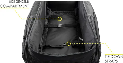 Miniatura 5 de Cressi Strong Capacity Roller Luggage Bag with Backpack Straps - Moby 5 designed in Italy