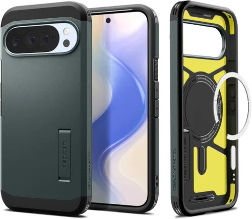 Miniatura 8 de Spigen Funda para Pixel 9a, Tough Armor (Ai) MagFit (2025) [Compatible con accesorios MagSafe] - Negro