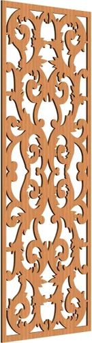 Miniatura 83 de Meadville Paneles decorativos de pared de madera con calado, 9 3/8 pulgadas de ancho x 24 3/8 pulgadas de alto x 1/4 de alto, aliso