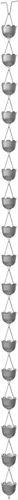 Miniatura 8 de Rain Chains Direct - Cadena de lluvia en forma de piña - 8.5 pies - Aluminio fresado en gris - Cadenas de lluvia premium para canalones