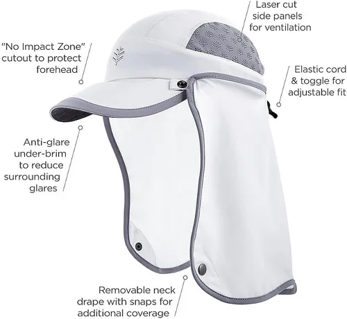 Miniatura 2 de Coolibar Gorra deportiva UPF 50+ para niños, protección solar