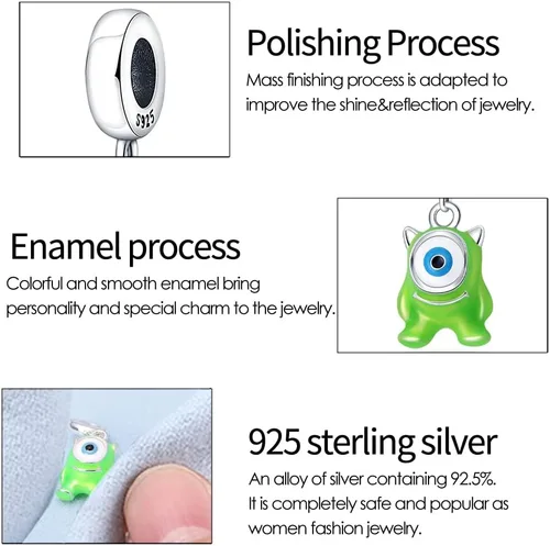 Miniatura 139 de KUNSIR Los abalorios se adaptan a pulseras Pandora para mujer, plata de ley 925, cuentas colgantes de joyería para niñas, dijes de feliz cumpleaños