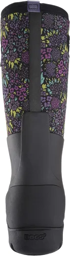 Miniatura 3 de BOGS Botas de lluvia altas Nw Neo-Classic Mid impermeables para mujer, estampado de jardín, negro, multicolor, 7 M