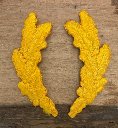 Miniatura 3 de Huevos revueltos, bordados, parche para planchar (oro desgastado)