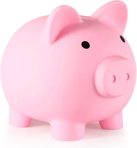 Miniatura 16 de PJDRLLC Alcancía, Banco de Dinero de Plástico Irrompible, Alcancía para Niñas y Niños, Alcancías de Tamaño Mediano, Regalos Prácticos para Azul