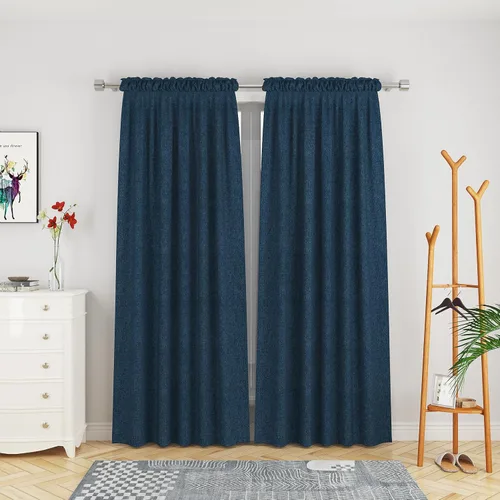 Miniatura 20 de UPOPO Cortinas de Niveles Beige Sobre Fregadero con Textura de Lino para Ventana de Cocina de 16 Pulgadas de Largo Caravana Privacidad Pequeñas