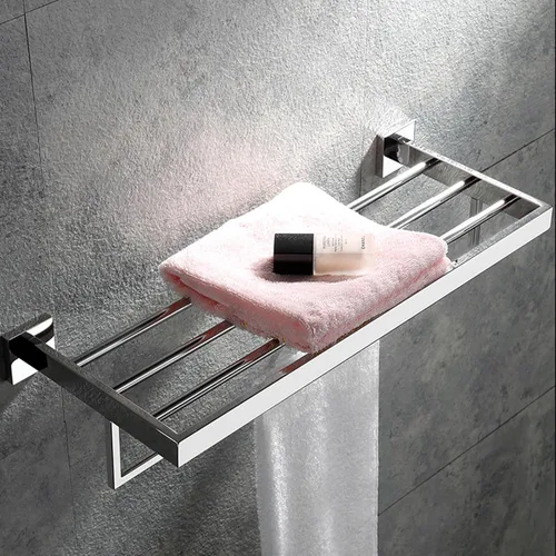 Miniatura 4 de Towel Racks for Bathroom, Towel Rack Wall Mounted with Tower Bars, Stainless Steel Bathroom Shelf, Hand Towel Holder for Bathroom Wall, Bathroom