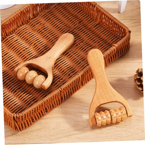 Miniatura 5 de 1 Unidades Rodillo Facial Cuerpo Er Auto Pierna Brazo Alivio de la Mano Pie Ers Masaje Masaje de Tejidos Masaje Mujeres Cuello Cara DIY Madera