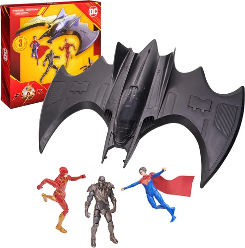 DC Comics, The Flash Batwing Battle Set (exclusivo de Amazon) | Supergirl, NAM-Ek, figuras de acción flash, 4 pulgadas | Juguetes para niños y niñas