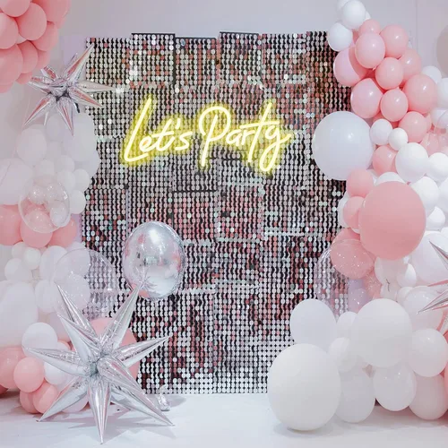 Miniatura 4 de Lets Party - Letrero de neón para decoración de pared de fiesta con regulable, luces de neón para decoración de pared, cumpleaños, boda, despedida