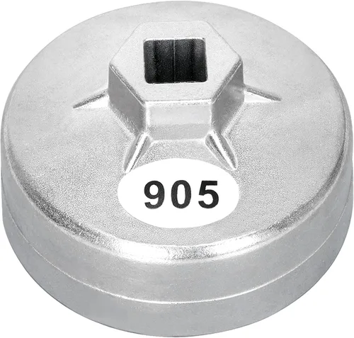 Llave de filtro de aceite de 73 mm: herramienta de extracción de filtro de aceite de 15 estrías compatible con filtro de aceite AC Delco