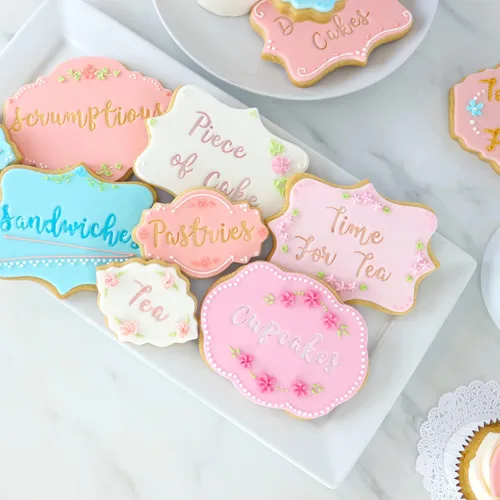 Miniatura 10 de PME Fun Fonts - Juego de 66 sellos para cupcakes y galletas, color azul, estándar