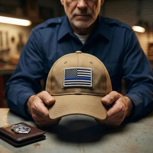 Miniatura 6 de Great 1 Thin Blue Line - Parches de bandera de Estados Unidos, aplicación de la ley y policía, apliques tácticos de gancho y bucle para sombreros