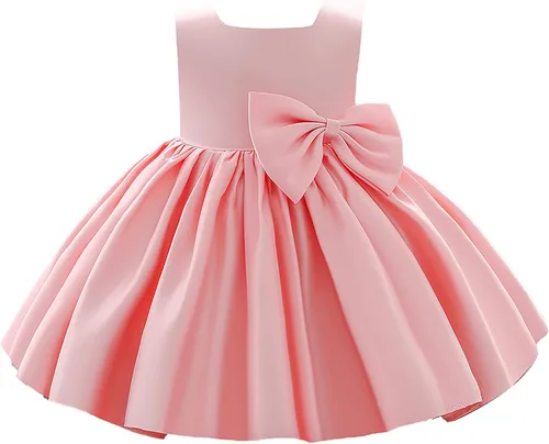 Miniatura 2 de IADOER Girl Flower Dress Sleeveless Flower Princess Wedding Dress for Toddler and Baby Girl
