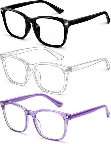 Miniatura 15 de Gafas de luz azul para niños, gafas de luz azul para niños, anteojos falsos para niños de 6 a 18 años