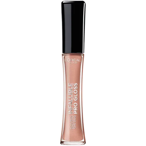 Miniatura 38 de L'Oreal Paris Maquillaje Infallible Brillo labial hidratante de 8 horas, Fiery, 0.21 onzas líquidas