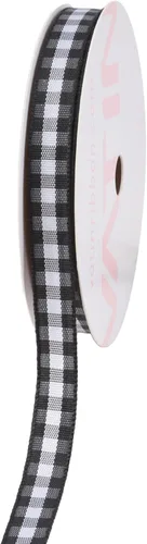 Miniatura 38 de VATIN Cinta a cuadros en blanco y negro – 3/8 pulgadas x 50 yardas, perfecta para cestas de Pascua, manualidades de primavera, envoltura de regalos