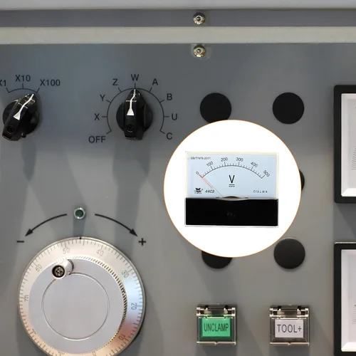 Miniatura 3 de YOKIVE Voltímetro de panel analógico, herramienta de medidor de voltios 44C2 DC-500V, ideal para equipos de medición de pruebas de circuitos