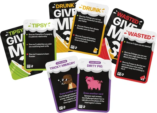 Miniatura 5 de SAVANA Dame 3 juego de beber - Juegos de beber para adultos de ritmo rápido e hilarante Más de 2 jugadores Juego de reglas de 10 segundos