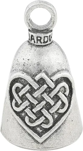 Miniatura 11 de Guardian Bell Campana celta de buena suerte con llavero y bolsa de regalo de terciopelo negro Campana de motocicleta Peltre sin plomo
