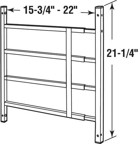 Miniatura 5 de Segal Store 4748 protector de seguridad para ventana para niños, ajustable, fijo, evita caídas accidentales, se incluyen tornillos resistentes a