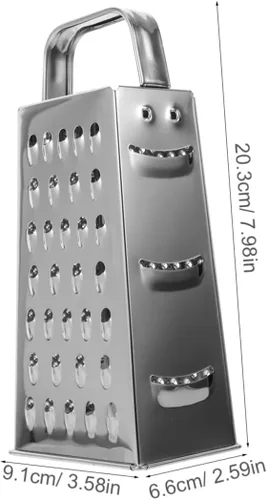 Miniatura 7 de Rallador de cuatro lados de cuatro lados Máquina de corte de patatas Zester de verduras Cocina Zester Cortador de alimentos Rallador de quesos