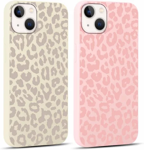 Miniatura 48 de Paquete de 2 Fundas de Teléfono Bonitas con Estampado de Guepardo para Apple iPhone 13 Pro Max de 6.7 Pulgadas, Fundas de Diseño