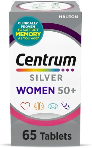 Miniatura 15 de Centrum Silver - Multivitamínico para mujeres 50 Plus, suplemento multivitamínico/multimineral con vitamina D3, vitaminas B, ingredientes sin OMG