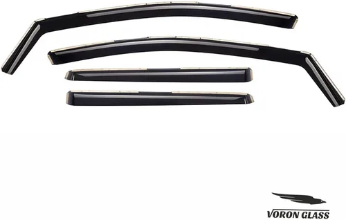 Miniatura 7 de Voron Glass - Protectores de lluvia extra duraderos en canal para Ford Escape 2013-2019, deflectores de ventana, viseras de ventilación, 4 piezas