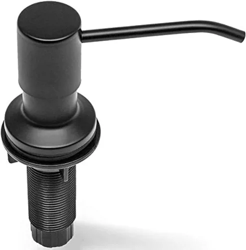 Dispensador de jabón para fregadero de cocina, con recambio desde la parte superior, dispensador líquidos de grado comercial, diseño integrado con