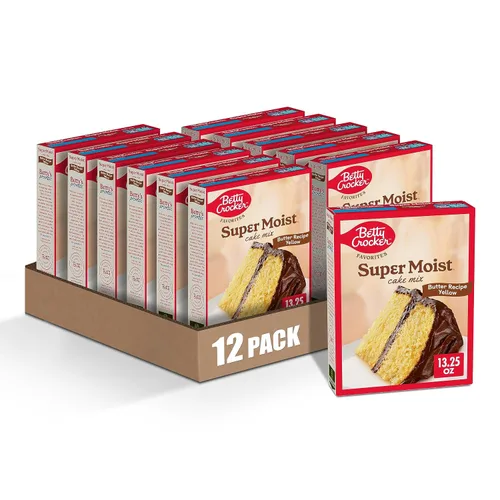 Miniatura 11 de Betty Crocker Favorites Mezcla de pastel de vainilla súper húmeda, 13.25 onzas (paquete de 12)