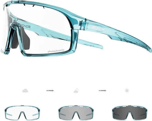 Miniatura 7 de SCVCN Photochromic Cycling Glasses Sport Sunglasses Clear MTB BMX Men Women Running Driving S145 Marco negro