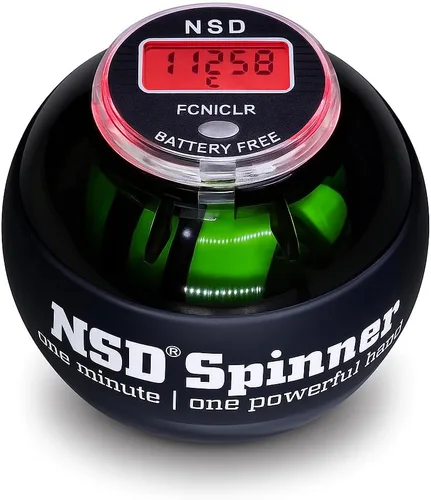 Miniatura 12 de NSD Manual Thumb Wind Start Spinner Gyro Ball – Up to 15,000-18,000 RPM Premium & Durable Hand Strengthener and Wrist Exerciser for Grip Strength