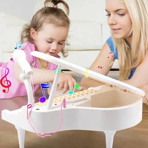 Miniatura 10 de Amy&Benton - Piano de juguete para bebés niña o niños pequeños, regalo de cumpleaños para niños de 1, 2, 3 o 4 años, rosa