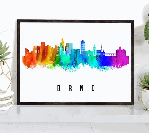 Miniatura 31 de Póster de Kazan Skyline Russia, pintura de paisaje urbano de Kazán, póster de Rusia, impresión de paisaje urbano de Kazán y monumentos, arte