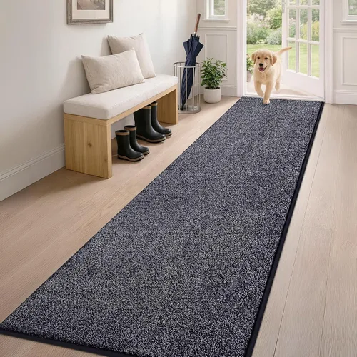 Miniatura 74 de PURRUGS Alfombra de área de fácil cuidado de 4 x 6 pies, antideslizante, lavable a máquina, tapete para puerta de perro, resistente a las manchas