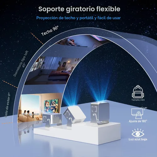 Miniatura 8 de Magcubic Proyector inteligente 4K, proyector portátil con WiFi y Bluetooth, TV Stick integrado, enfoque automático y evitación de obstáculos, 650