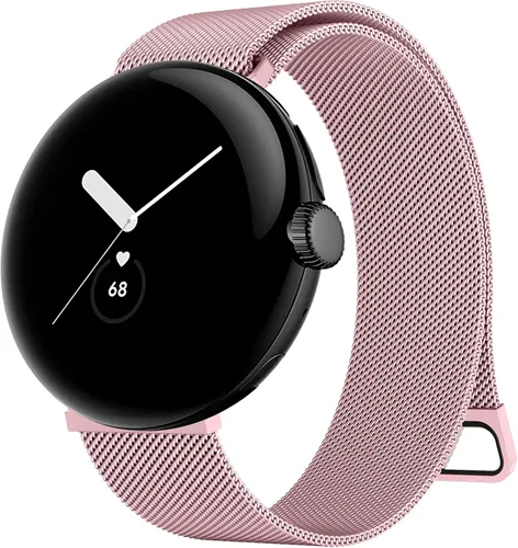 Miniatura 7 de Correa de metal para Google Pixel Watch 1/2/3 de 1.614 in para mujeres y hombres, correa de repuesto ajustable de acero inoxidable