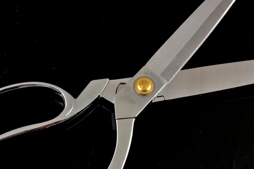 Miniatura 6 de eZthings®, tijeras resistentes tapizadas de 12" para cortes artísticos y confección de manualidades, tapetes. Plata de 10.5 pulgadas