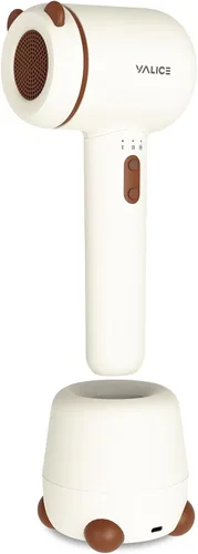Miniatura 8 de YALICE Secador de pelo inalámbrico para bebés y niños, secador de pelo portátil con flujo de aire suave y cuidado iónico de bajo calor para bebés, 3